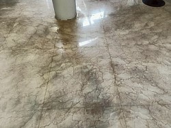 石材研磨保養前