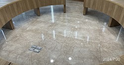 石材研磨保養完成、恢復光亮