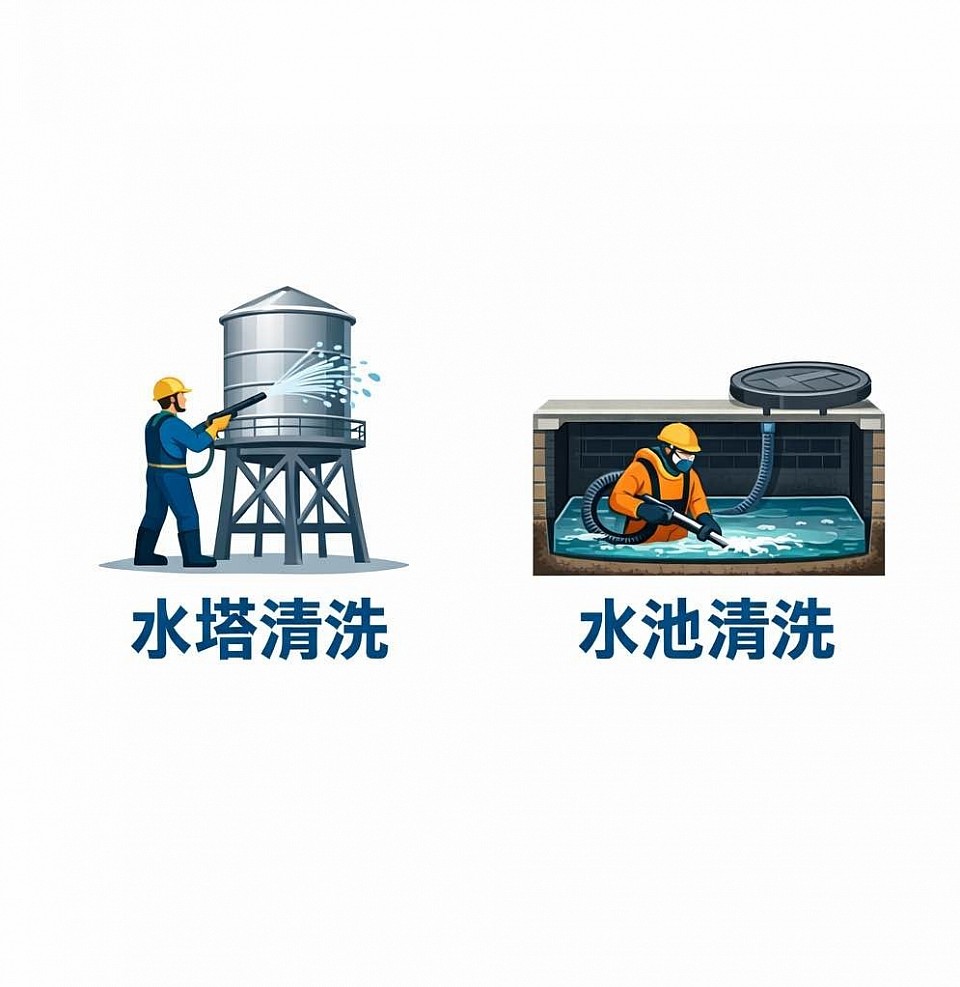 水池清洗、水塔清洗